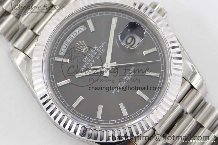 AAA Replica Watches Practical Best on 904L SS A Day TWF Bracelet Date 40mm SS Steel Grey 2358 Dial 1:1 Edition 0102
